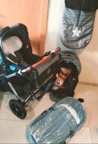 Carrito Bebé Jane Kawai 4 piezas + Accesorios
