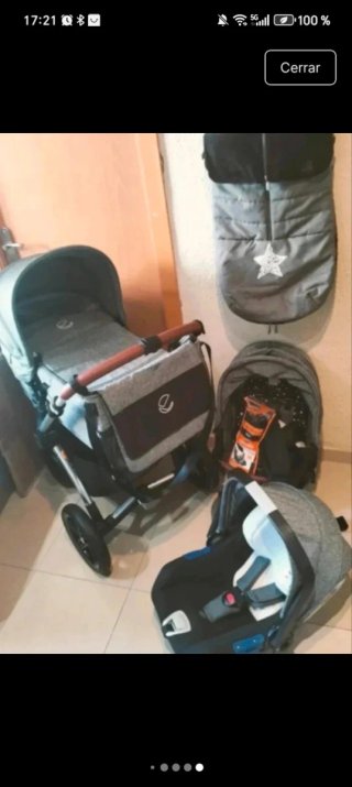 Carrito Bebé Jane Kawai 4 piezas + Accesorios