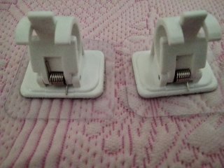 2 Soportes Adhesivos Cortina Nuevos