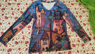 2 Camisetas Manga Larga T L Mujer.