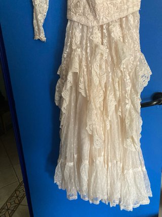 Vestido Novia Hippie Encaje Blanco