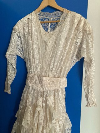 Vestido Novia Hippie Encaje Blanco