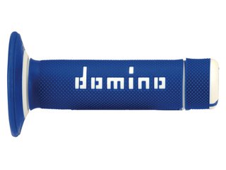 Puños Domino Off Road Azul/Blanco