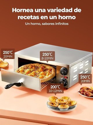 Horno eléctrico pizza sobremesa hasta 30cm NUEVO