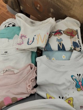 Camiseta infantil Bluey flores