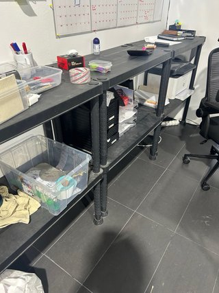 8 estanterias de plástico resistente desmontable