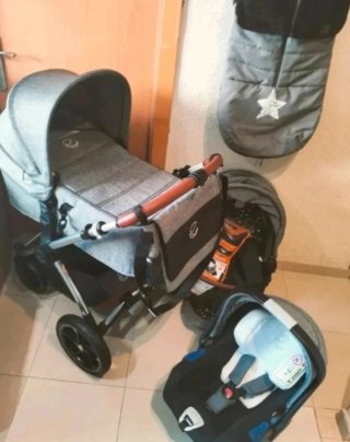 Cochecito Bebé Jane Kawai 4 Piezas + Accesorios