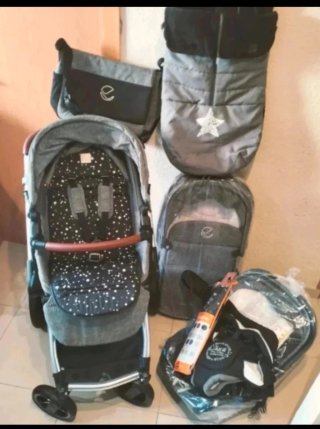Cochecito Bebé Jane Kawai 4 Piezas + Accesorios