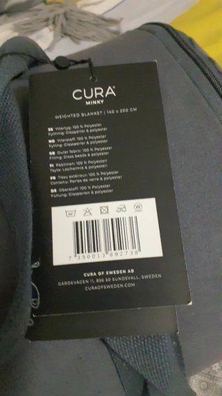Manta Terapéutica Cura of Sweden Gris
