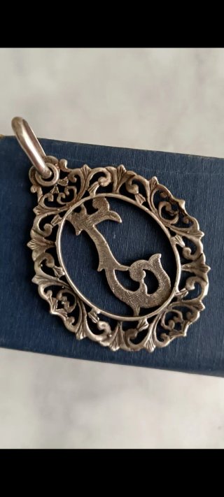 Colgante Plata Filigrana Letra J