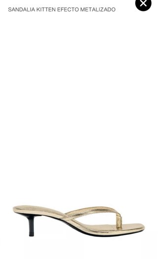 OFERTA! SANDALIAS DEDO DORADAS ZARA NUEVAS!