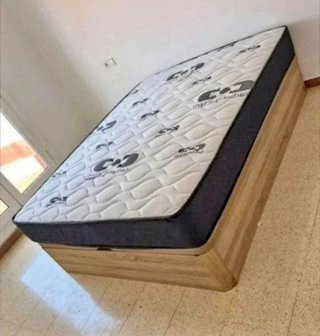 Cama canapé y colchón -70%