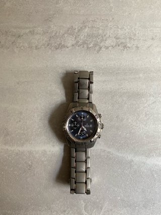 Reloj Lotus Cronógrafo Azul y Plateado