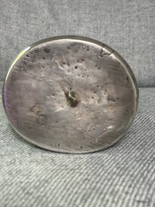 Figura Sagrado Corazón Cobre Baño Plata