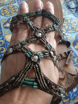 Sandalias Silver & Blue Talla 41