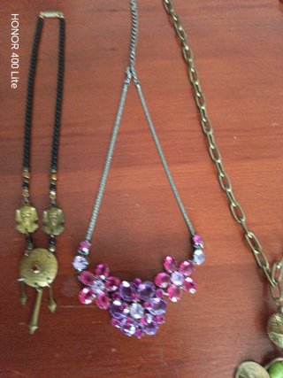 Lote 8 collares y colgantes vintage