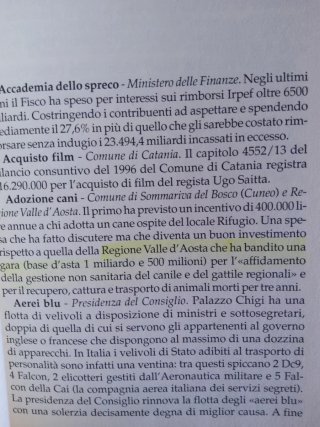 L'Italia degli sprechi dalla a alla z : enciclo...