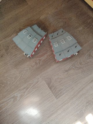 Edificios depósito locomotoras maqueta