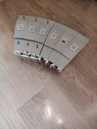 Edificios depósito locomotoras maqueta