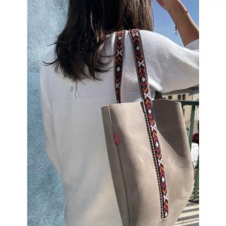 Bolso Tote Cuero Encerado Topo