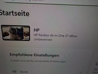 HP Pavilion All-in-One 27-d0xxx Beige/Blanco