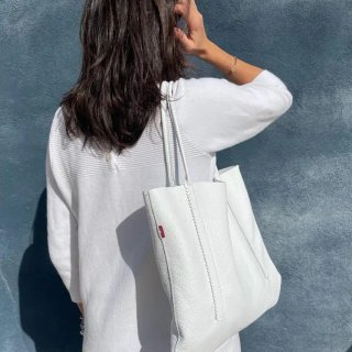Bolso Lais Piel Premium Blanco