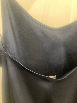 Camisón de satén azul marino