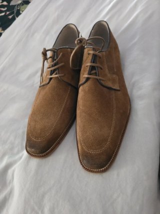 Zapatos de ante marrones 42 - 42.5