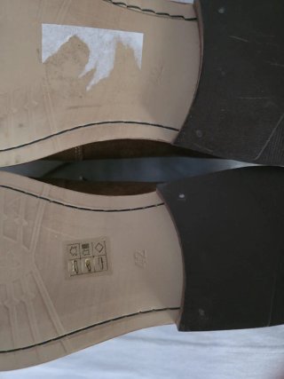Zapatos de ante marrones 42 - 42.5