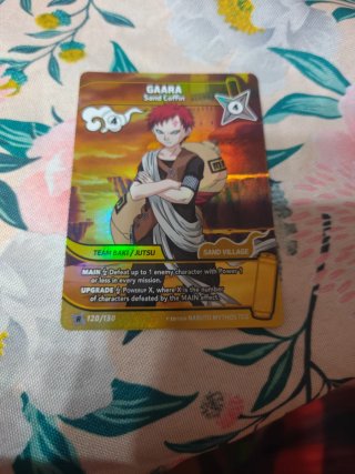 Gaara Sand Coffin Naruto Mythos TCG Carta Foil