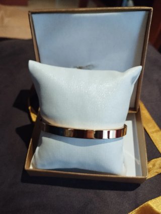 Brazalete Caracola Dorado L 19 cm
