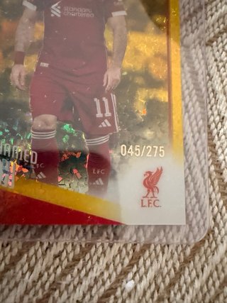 Carta Futbol Topps Chrome Mo Salah 045/275