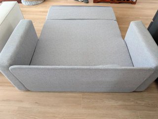 Sofá Cama Gris Tela