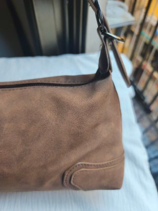 Bolso marron de hombro vintage