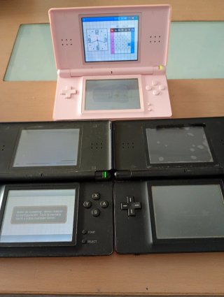 Nintendo DS (Negro, Azul, Rosa) 3 consolas reparar