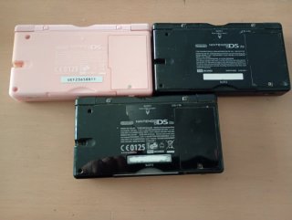 Nintendo DS (Negro, Azul, Rosa) 3 consolas reparar