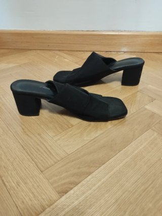 Sandalias tacón negras talla 35