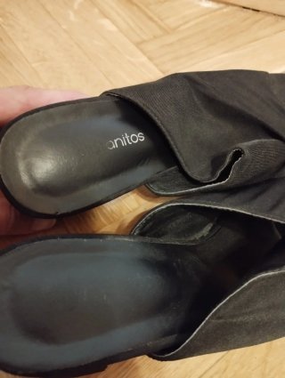 Sandalias tacón negras talla 35