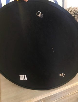 Espejo Zara Home 60cm Negro y Ratán