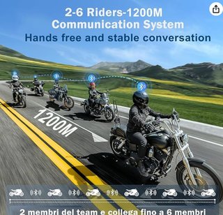 Intercomunicador Moto Xinowy V6 Plus (2uds)