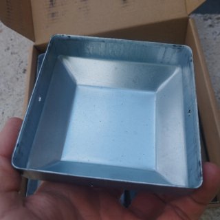 7 Tapas para postes de madera 9x9cm.Acero galvaniz