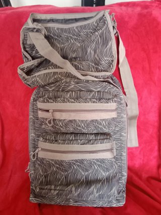 Maleta de cabina beige y gris