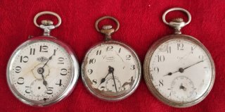 Lote 3 Relojes Bolsillo Antiguos