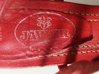 Sandalias de piel rojas