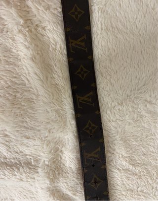 Cintura Louis Vuitton Marrone Fibbia Dorata