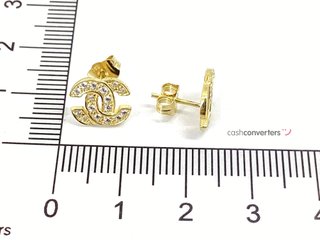 pendientes oro 18k con piedra