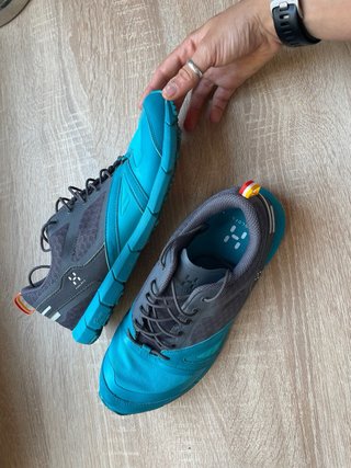 Zapatillas Trail Haglöfs Gris/Turquesa