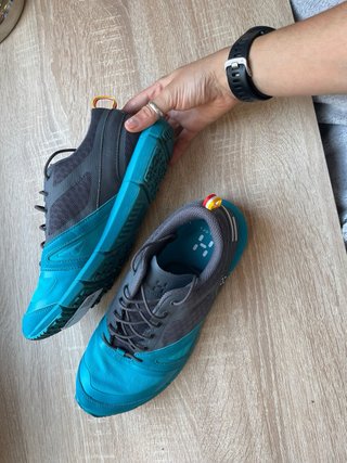 Zapatillas Trail Haglöfs Gris/Turquesa