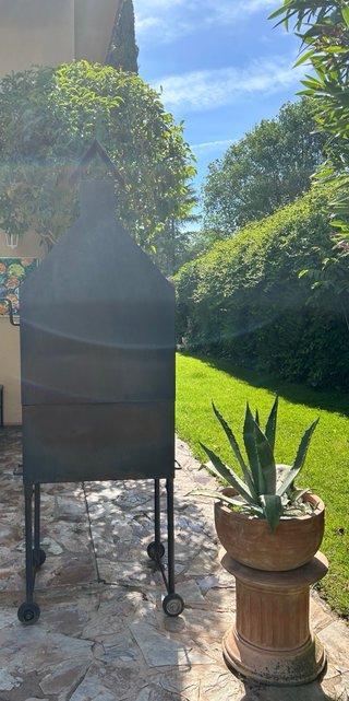 Barbacoa de hierro forjado