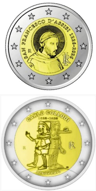 ITALIA 2026 MONEDAS DE 2€ CONMEMORATIVAS S/C